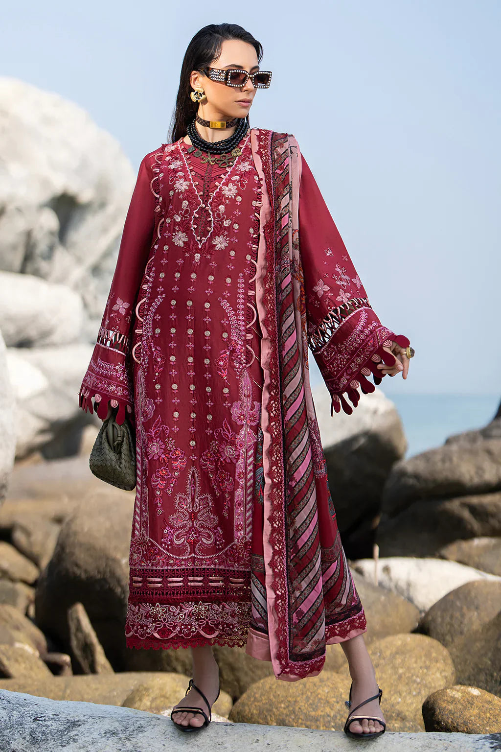 AJR Couture | Alif Signature Luxury Lawn 24 | Eleganza