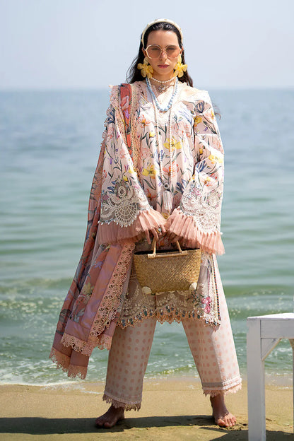 AJR Couture | Alif Signature Luxury Lawn 24 | Blooming - Pakistani Designer Dress - Maria Faisal