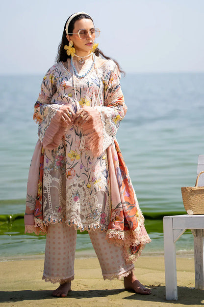 AJR Couture | Alif Signature Luxury Lawn 24 | Blooming - Pakistani Designer Dress - Maria Faisal