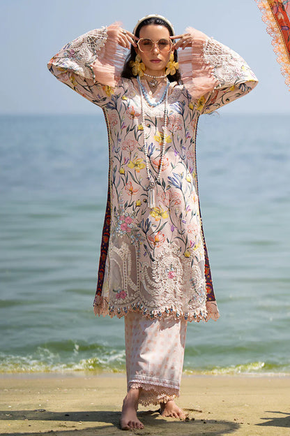 AJR Couture | Alif Signature Luxury Lawn 24 | Blooming - Pakistani Designer Dress - Maria Faisal