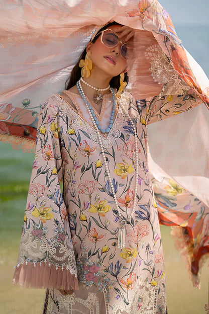 AJR Couture | Alif Signature Luxury Lawn 24 | Blooming - Pakistani Designer Dress - Maria Faisal