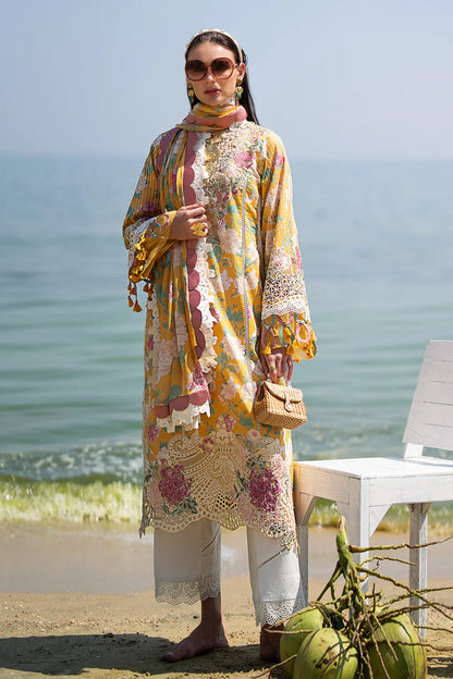 AJR Couture | Alif Signature Luxury Lawn 24 | Sunlit - Pakistani Designer Dress - Maria Faisal