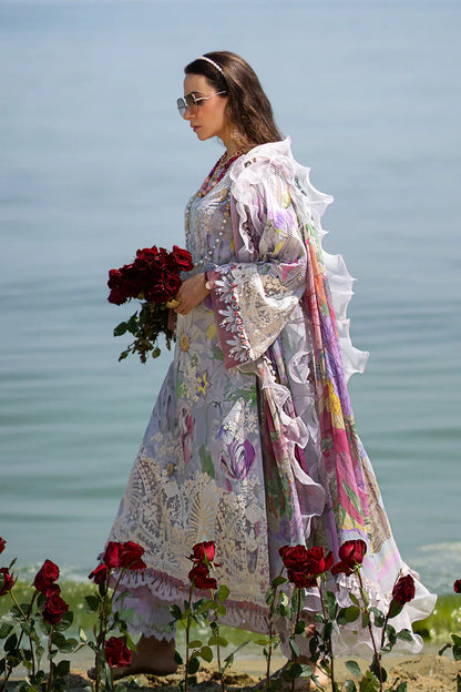 AJR Couture | Alif Signature Luxury Lawn 24 | Lyra - Pakistani Designer Dress - Maria Faisal