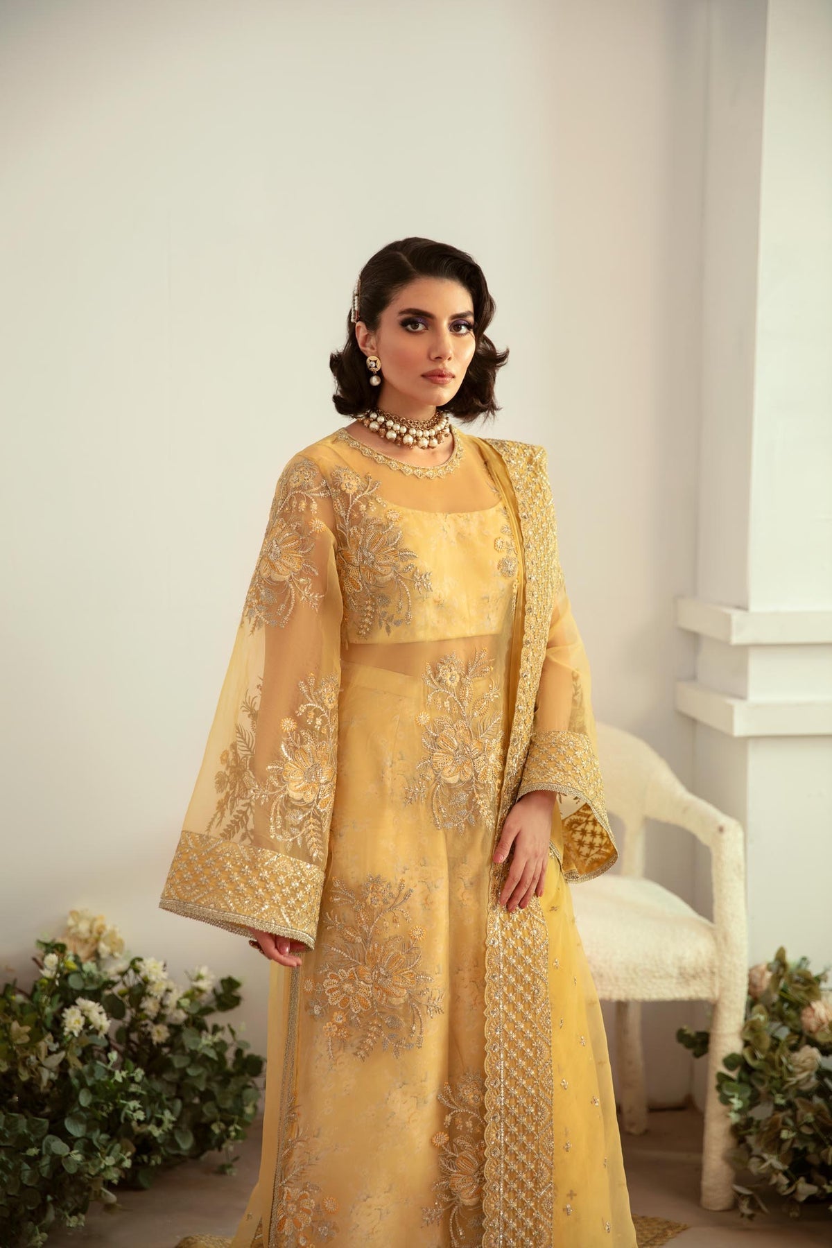 Akbar Aslam | Velora Formal Pret | Fawn - Ladies Clothes 