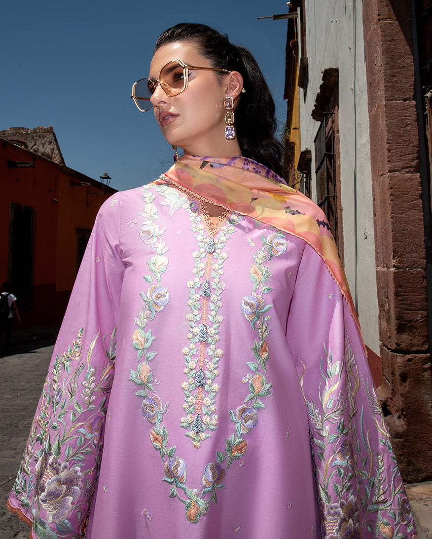 Mushq | Odyssey Lawn 26 | Alba - Luxury Dress - available at Maria Faisal in UK and USA.