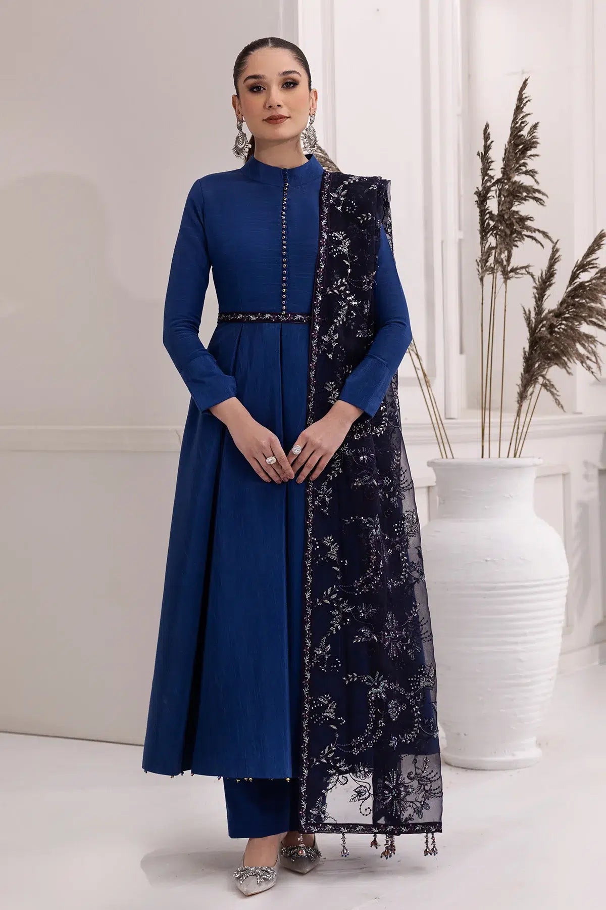 Alizeh | Formals Collection | Royal Blue Dress 3 piece - RTW1002