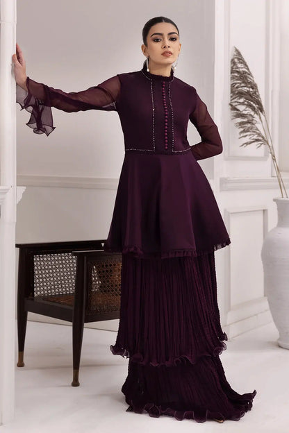 Alizeh | Formals Collection | Purple Frock 2 piece - RTW1001