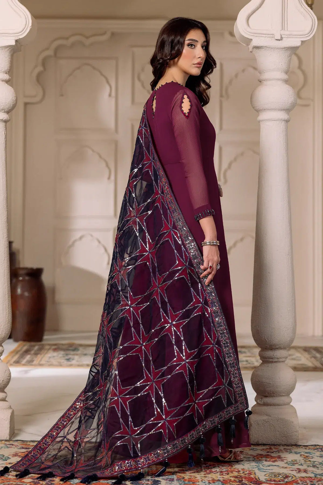 Alizeh | Formals Collection | Magenta 3 piece - RTW1013