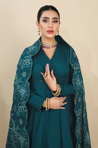 Alizeh | Formals Collection | Sea Green Peplum 3 piece - RTW1015