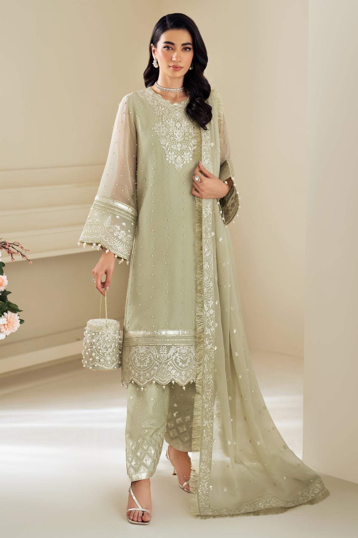Alizeh | Selene Luxury Chiffon Collection 25 | AF-PS-8008-Neo by Maria Faisal - Registered Vendor of : Alizeh - type : Ladies Clothes - 100% original wedding dresses
