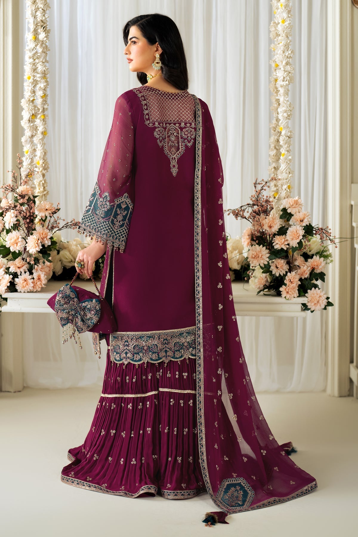 Alizeh | Selene Luxury Chiffon Collection 25 | AF-PS-8001-Rosie by Maria Faisal - Registered Vendor of : Alizeh - type : Ladies Clothes - 100% original wedding dresses