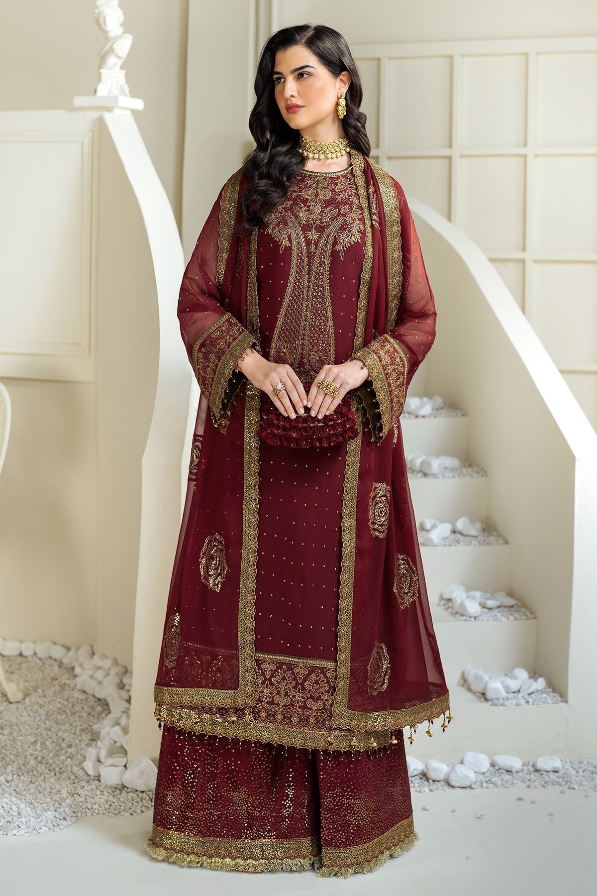 Alizeh | Selene Luxury Chiffon Collection 25 | AF-PS-8007-Gina by Maria Faisal - Registered Vendor of : Alizeh - type : Ladies Clothes - 100% original wedding dresses