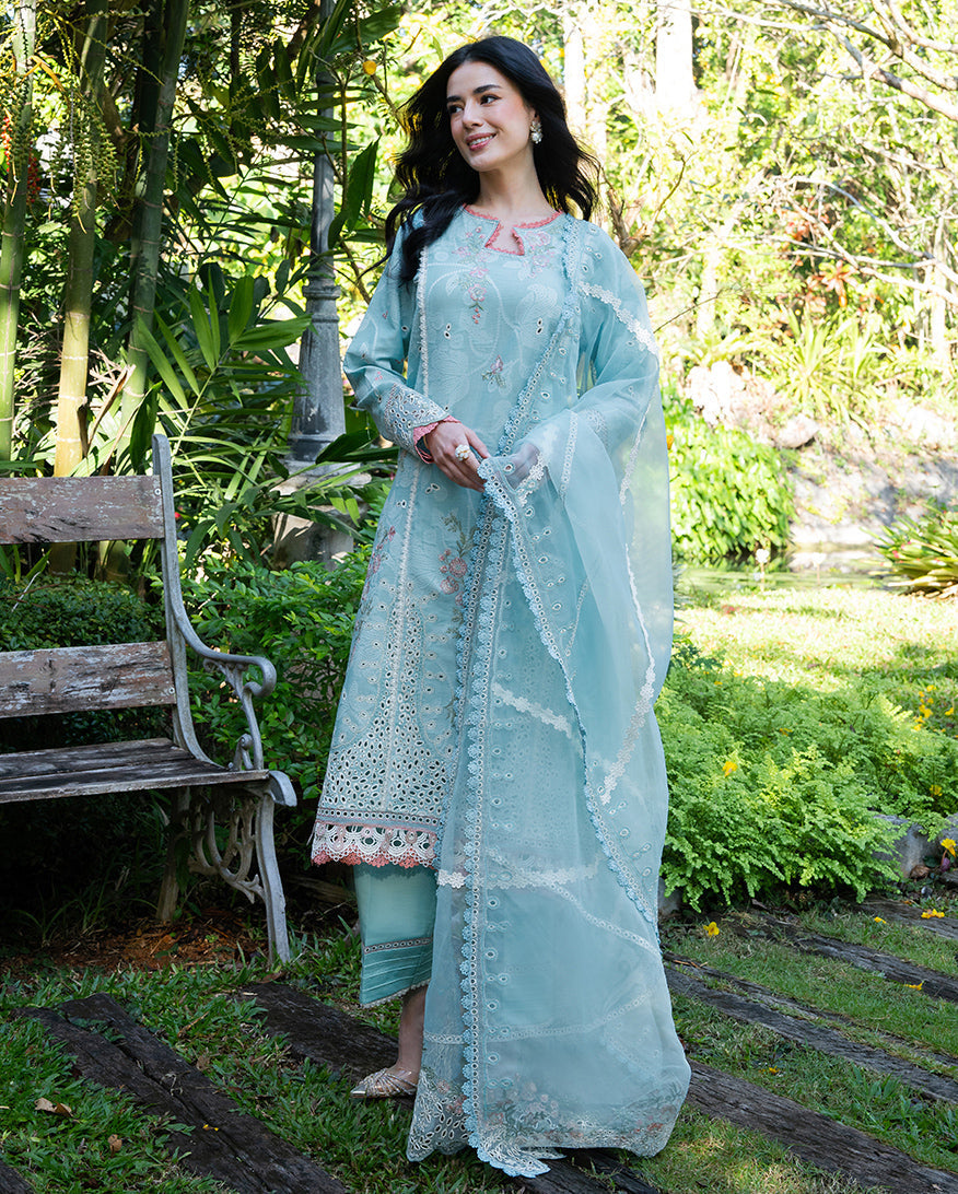 Mushq | La Toscana Casual Pret | Amalfi Breeze - Luxury Dress - available at Maria Faisal in UK and USA.
