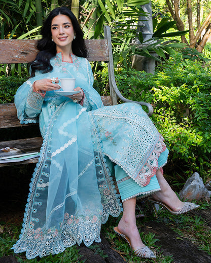 Mushq | La Toscana Casual Pret | Amalfi Breeze - Luxury Dress - available at Maria Faisal in UK and USA.