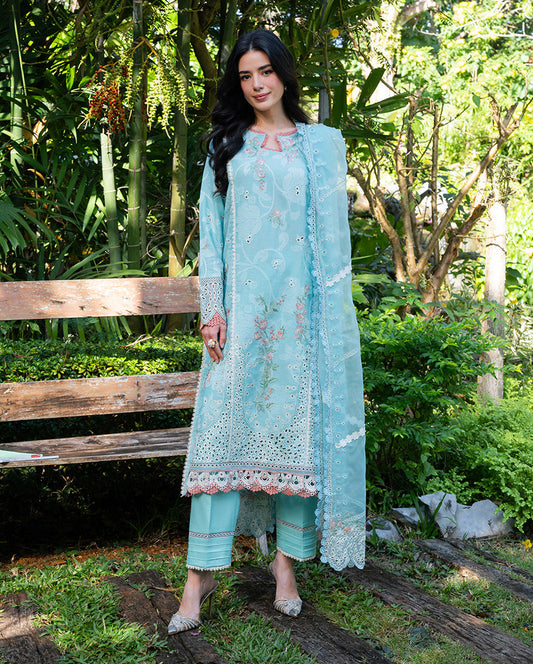 Mushq | La Toscana Casual Pret | Amalfi Breeze - Luxury Dress - available at Maria Faisal in UK and USA.