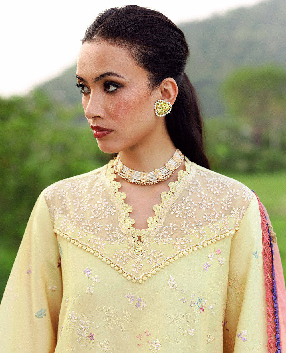Republic Womenswear | Lilas Lawn 26 | Amris - Luxury Dress - available at Maria Faisal in UK and USA.