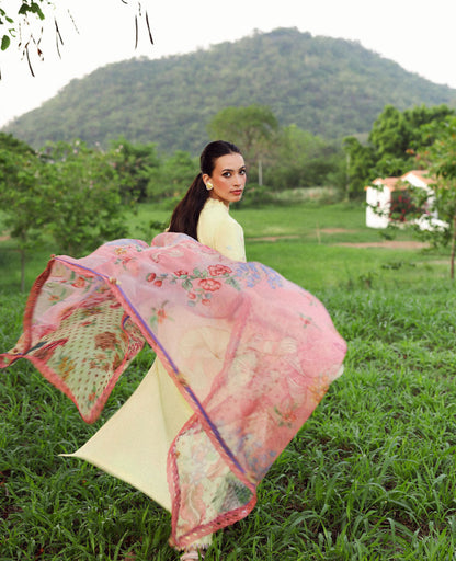Republic Womenswear | Lilas Lawn 26 | Amris - Luxury Dress - available at Maria Faisal in UK and USA.