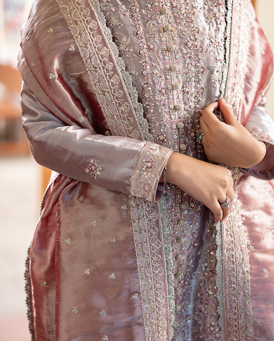 Mushq | Sunehri Lama Silk | Anoushay - Formal Dress - available at Maria Faisal in UK and USA.