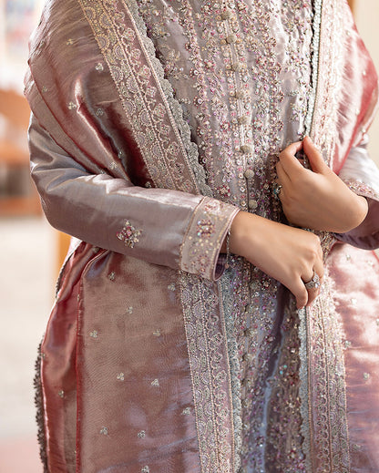 Mushq | Sunehri Lama Silk | Anoushay - Formal Dress - available at Maria Faisal in UK and USA.