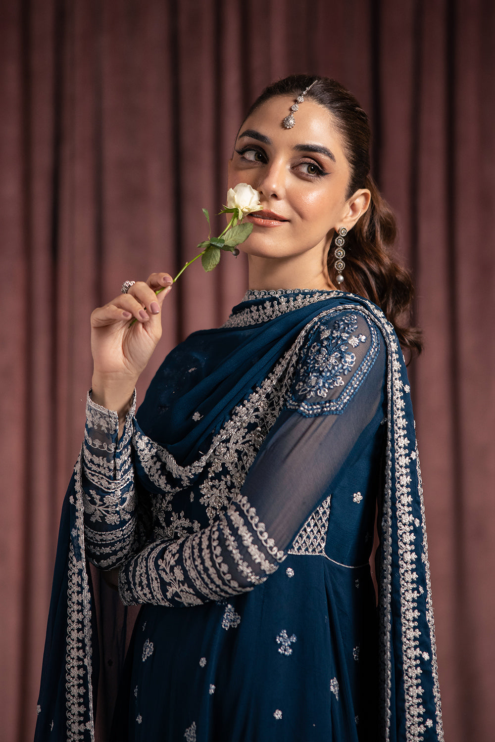 Azure | Luxe Formals | Aquatic Whisper - Ladies Clothes - Maria Faisal