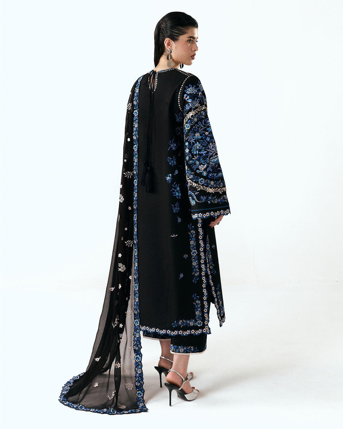 Jugnu | SS 26 Lawn | Ari - Luxury Dress - available at Maria Faisal in UK and USA.