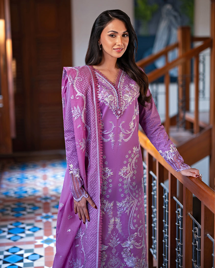 Mushq | Astoria Lawn 26 | Arielle - Luxury Dress - available at Maria Faisal in UK and USA.