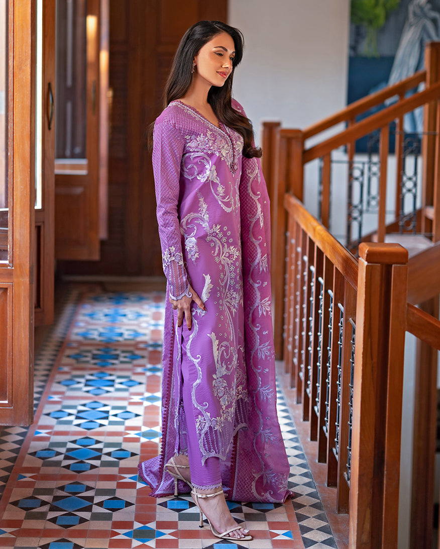 Mushq | Astoria Lawn 26 | Arielle - Luxury Dress - available at Maria Faisal in UK and USA.