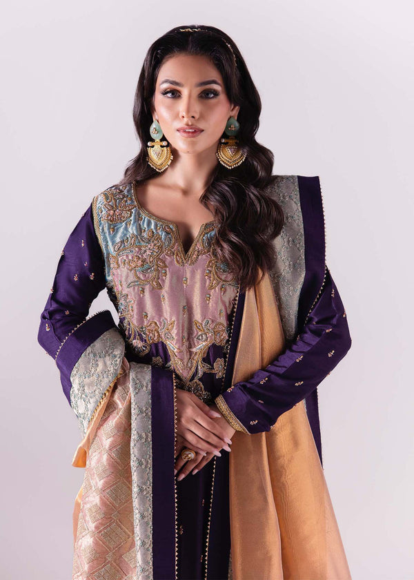 Laj | Elaheh Formals | KYLIE - Designer Dress with Intricate embroidery and embellishments. Shop elegent wedding dress at Maria Faisal.