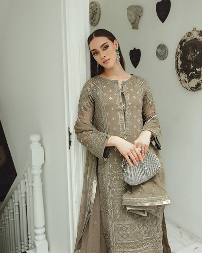 Maryum n Maria | Freesia Ariya Formals | SW23-504 - Umber - Zarin - Ladies Clothes - Maria Faisal