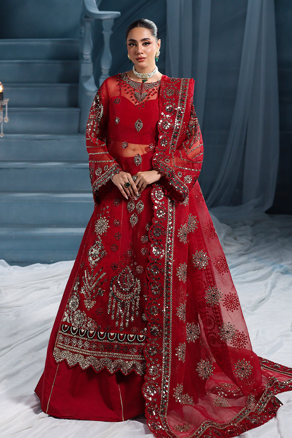 Saffron | Zynoria Formals 25 | Rubellite - Formal Dress - available at Maria Faisal in UK and USA.