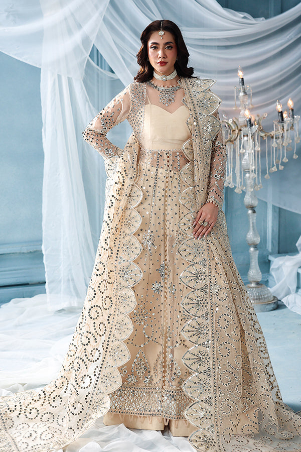 Saffron | Zynoria Formals 25 | Moonstone - Formal Dress - available at Maria Faisal in UK and USA.