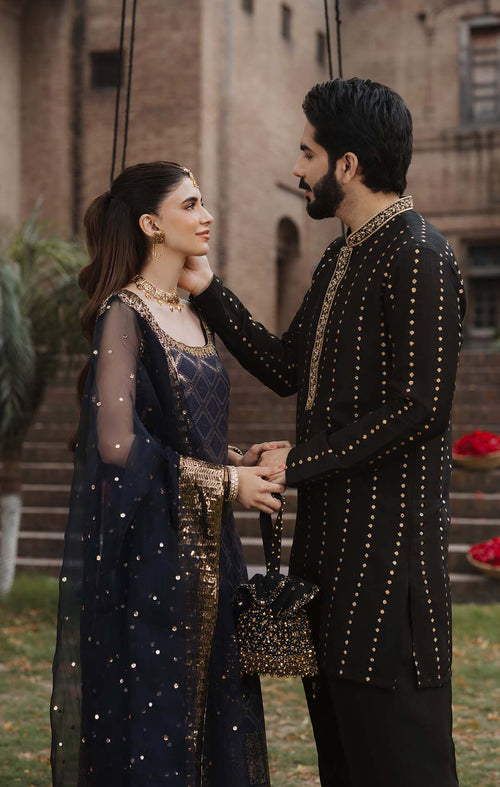 Maya | Dilbara Festive Pret 26 | ISHA - Formal Dress - available at Maria Faisal in UK and USA.