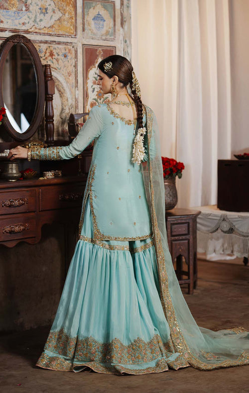 Maya | Dilbara Festive Pret 26 | SAAZ - Formal Dress - available at Maria Faisal in UK and USA.