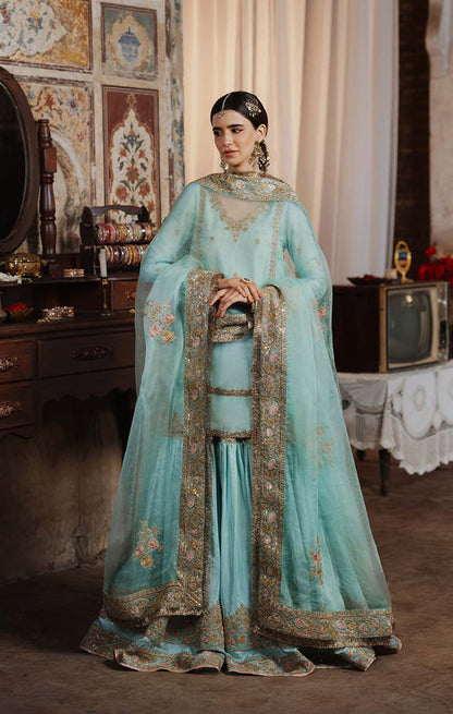Maya | Dilbara Festive Pret 26 | SAAZ - Formal Dress - available at Maria Faisal in UK and USA.