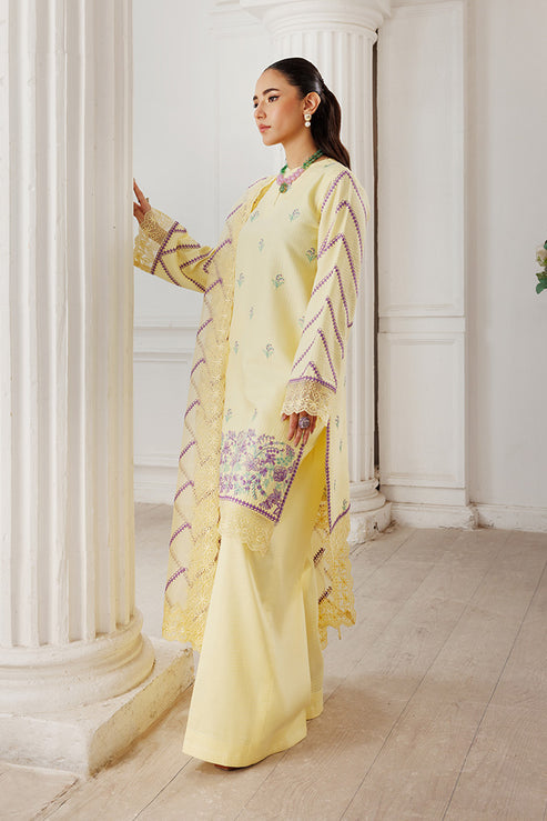 Saffron | Le Soleil 25 | Lemon Whisk - Formal Dress - available at Maria Faisal in UK and USA.