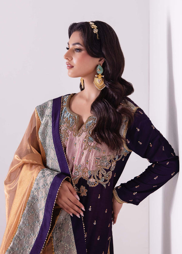 Laj | Elaheh Formals | KYLIE - Designer Dress with Intricate embroidery and embellishments. Shop elegent wedding dress at Maria Faisal.