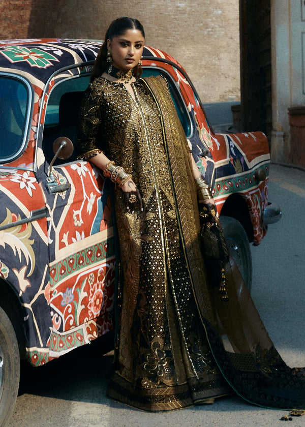 Laj | Hath Kahani Luxury Formals 24 | RAHIB - Designer Dress with Intricate embroidery and embellishments. Shop elegent wedding dress at Maria Faisal.