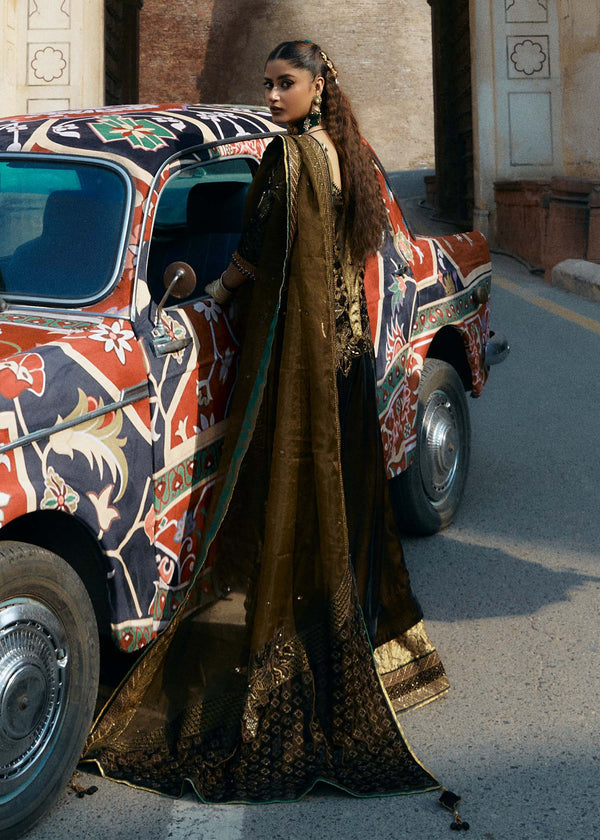 Laj | Hath Kahani Luxury Formals 24 | RAHIB - Designer Dress with Intricate embroidery and embellishments. Shop elegent wedding dress at Maria Faisal.