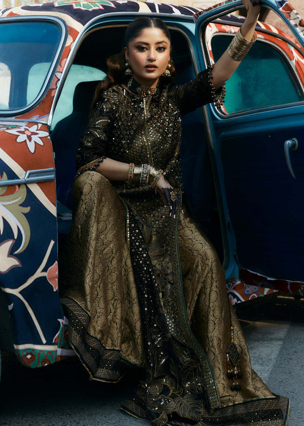 Laj | Hath Kahani Luxury Formals 24 | RAHIB - Designer Dress with Intricate embroidery and embellishments. Shop elegent wedding dress at Maria Faisal.