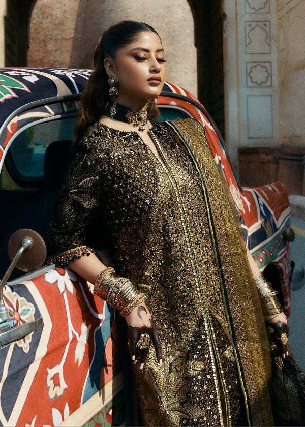 Laj | Hath Kahani Luxury Formals 24 | RAHIB - Designer Dress with Intricate embroidery and embellishments. Shop elegent wedding dress at Maria Faisal.