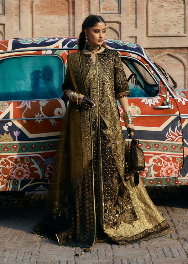 Laj | Hath Kahani Luxury Formals 24 | RAHIB - Designer Dress with Intricate embroidery and embellishments. Shop elegent wedding dress at Maria Faisal.