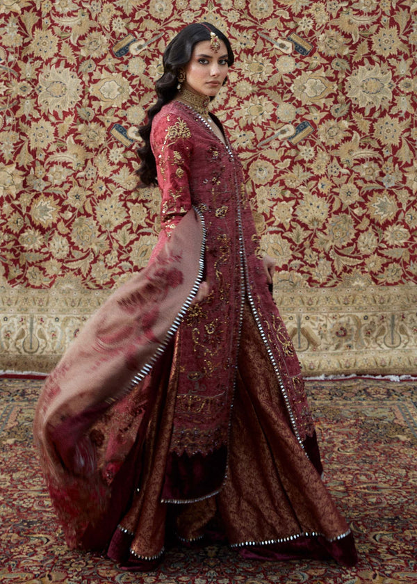 Laj | Hath Kahani Luxury Formals 24 | REKHA - Designer Dress with Intricate embroidery and embellishments. Shop elegent wedding dress at Maria Faisal.