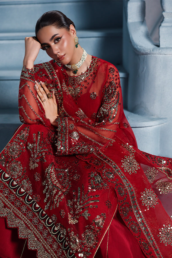 Saffron | Zynoria Formals 25 | Rubellite - Formal Dress - available at Maria Faisal in UK and USA.