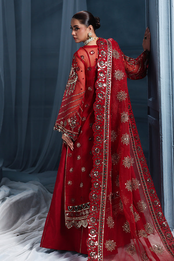 Saffron | Zynoria Formals 25 | Rubellite - Formal Dress - available at Maria Faisal in UK and USA.