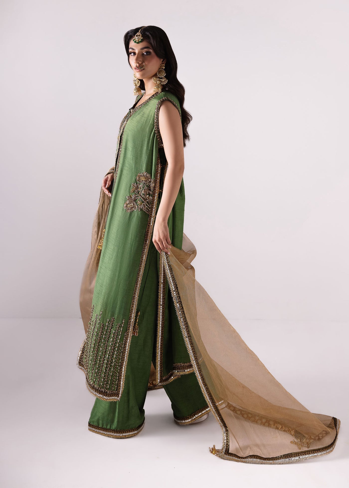 Laj | Elaheh Formals | FREESIA - Designer Dress with Intricate embroidery and embellishments. Shop elegent wedding dress at Maria Faisal.