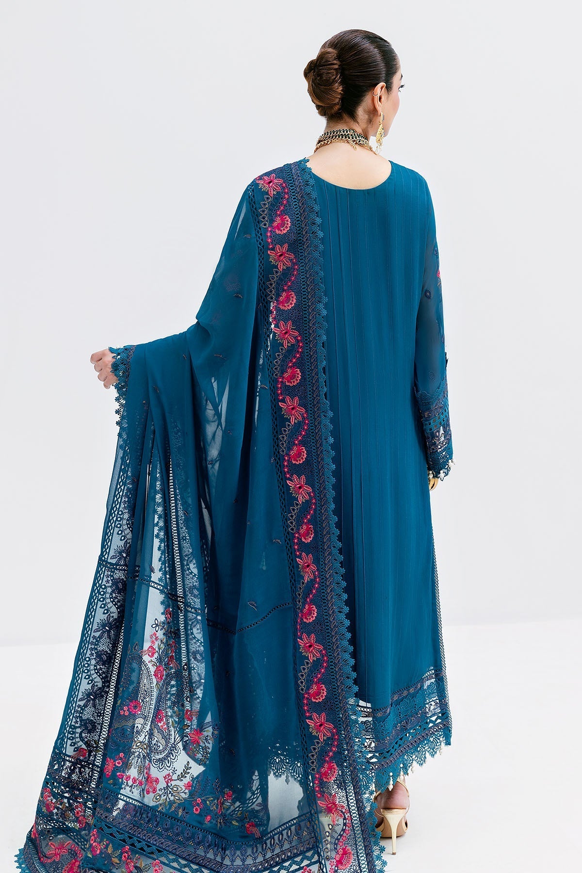 Imrozia Premium | Luxe Serene 25 | S-1093 SAPPHIRE - Ladies Clothes - Maria Faisal