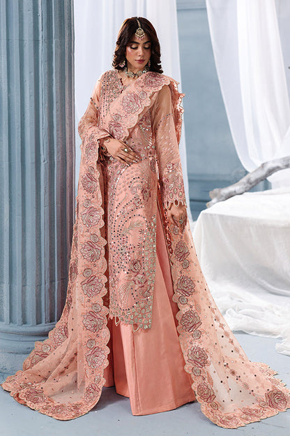 Saffron | Zynoria Formals 25 | Carnelian - Formal Dress - available at Maria Faisal in UK and USA.
