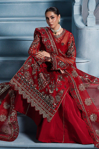 Saffron | Zynoria Formals 25 | Rubellite - Formal Dress - available at Maria Faisal in UK and USA.