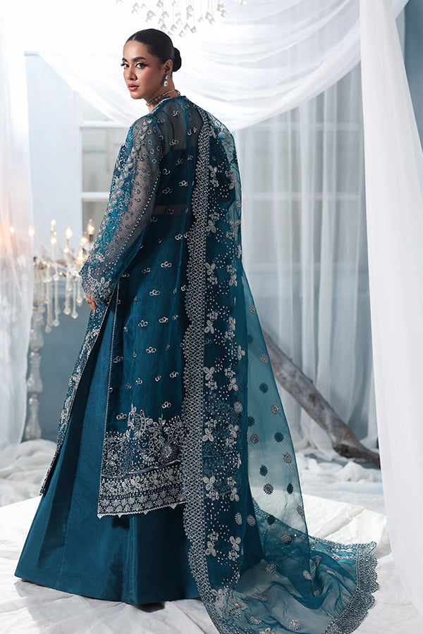 Saffron | Zynoria Formals 25 | Tourmaline - Formal Dress - available at Maria Faisal in UK and USA.