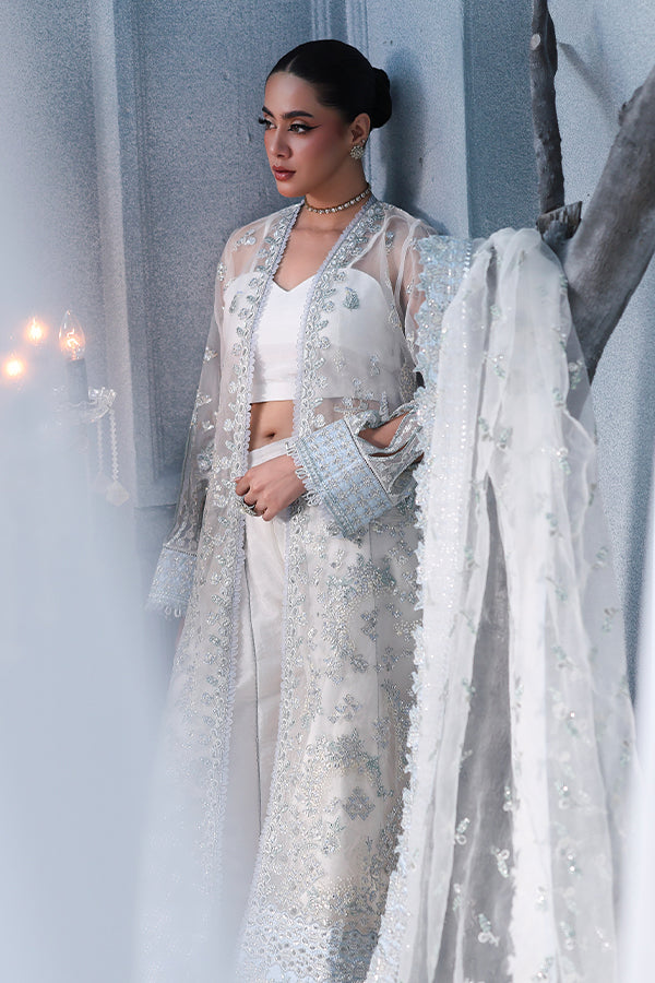 Saffron | Zynoria Formals 25 |Opal - Formal Dress - available at Maria Faisal in UK and USA.